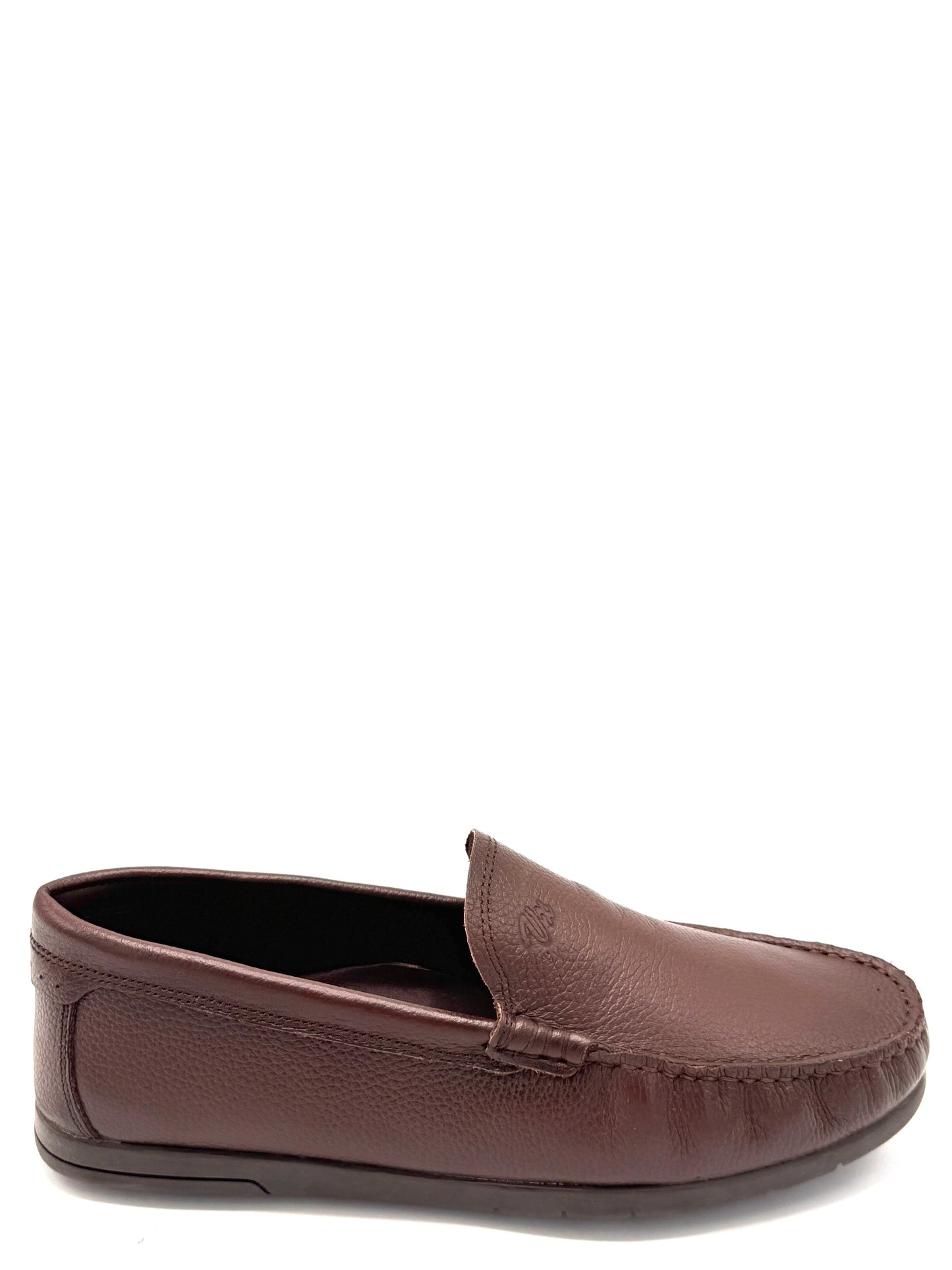 Mocassin en cuir grainé – Noir & Marron