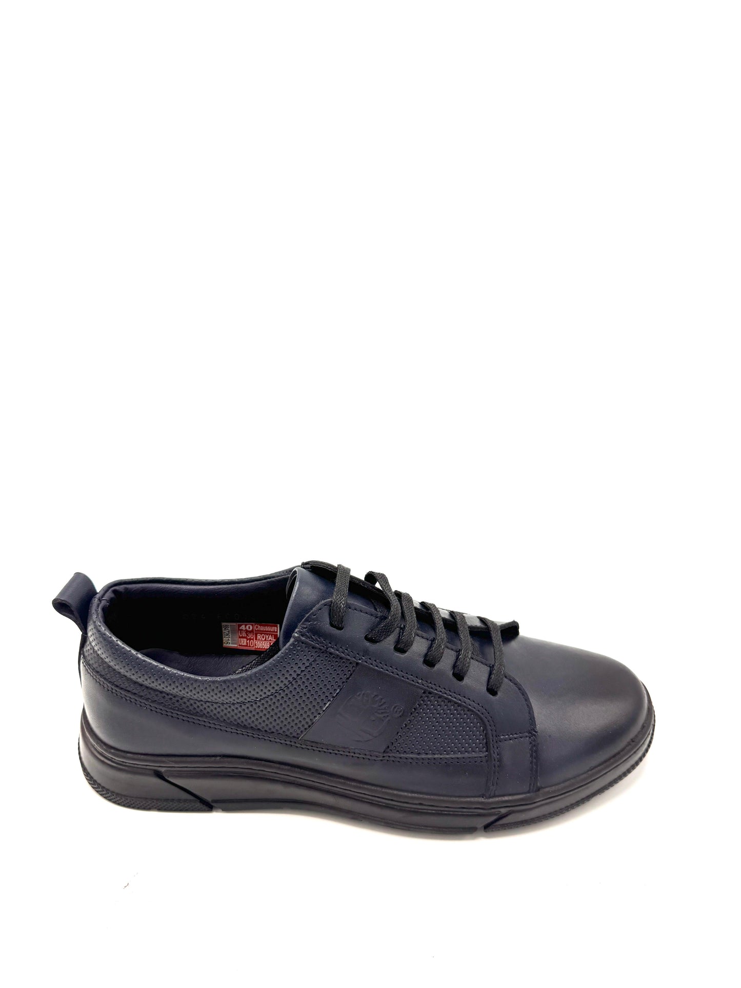 Chaussure en cuir et maille