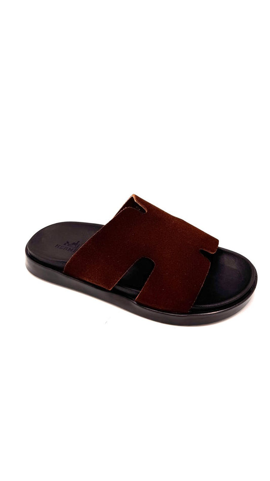 Sandales Hermès en Daim – Élégance Intemporelle