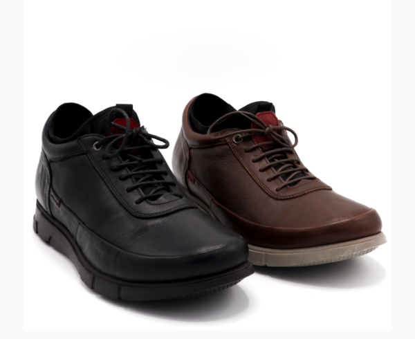 chunky Leather Derby Sneakers - Image 4
